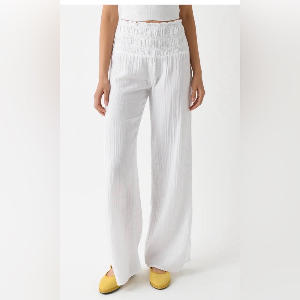 Stark X Ashton gauze pant white sz med white summer beach pant vacation